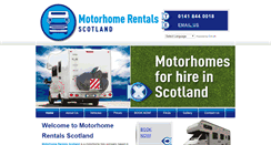 Desktop Screenshot of motorhomerentalsscotland.com